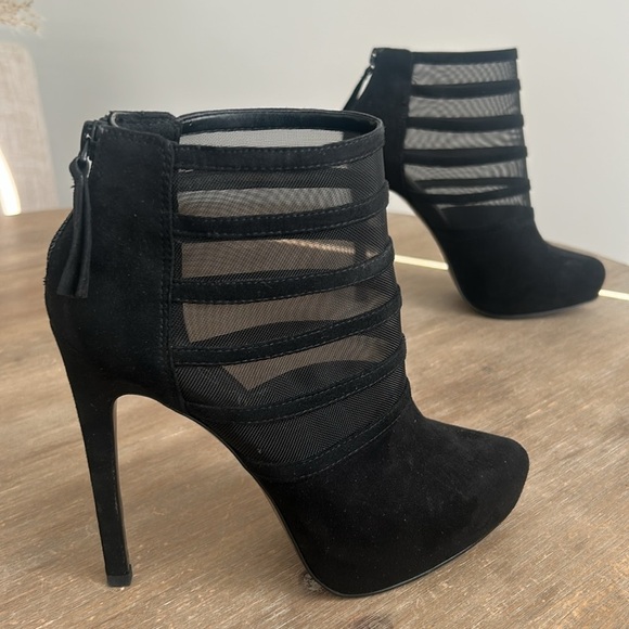 Aldo Stiletto Mesh Ankle Booties Size 6.5 - Picture 1 of 13